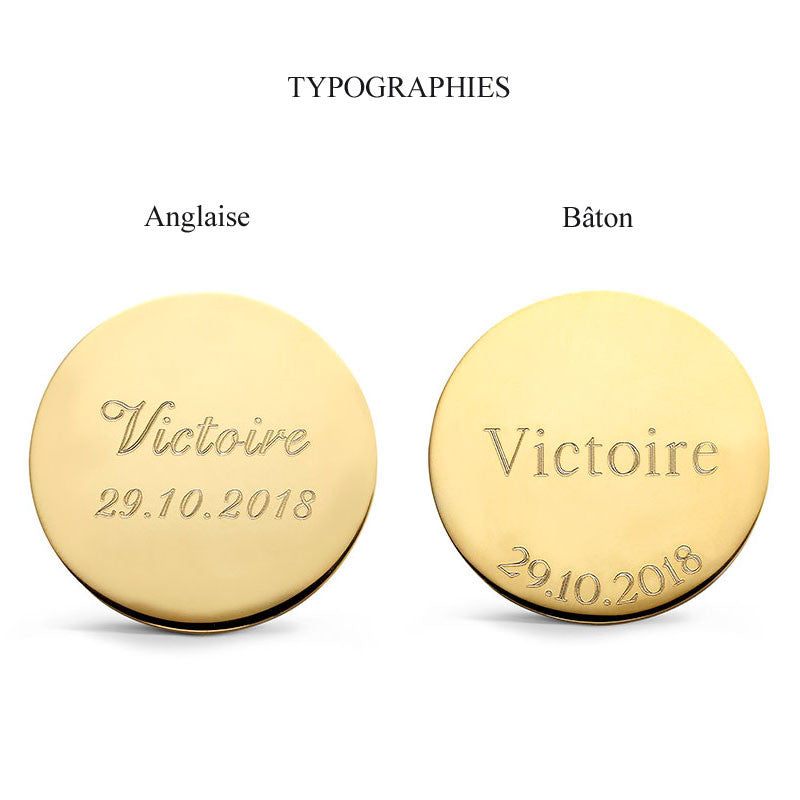 Pendentif Cœur Love Bird Or Jaune - Augis