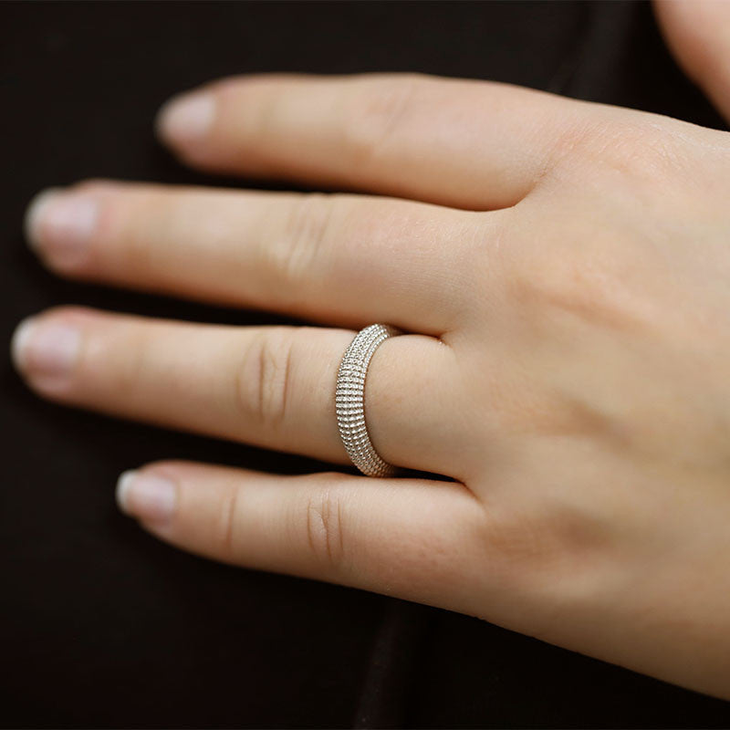  Bague Alliance Argent Rhodié - Clio Blue