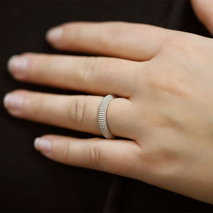  Bague Alliance Argent Rhodié - Clio Blue