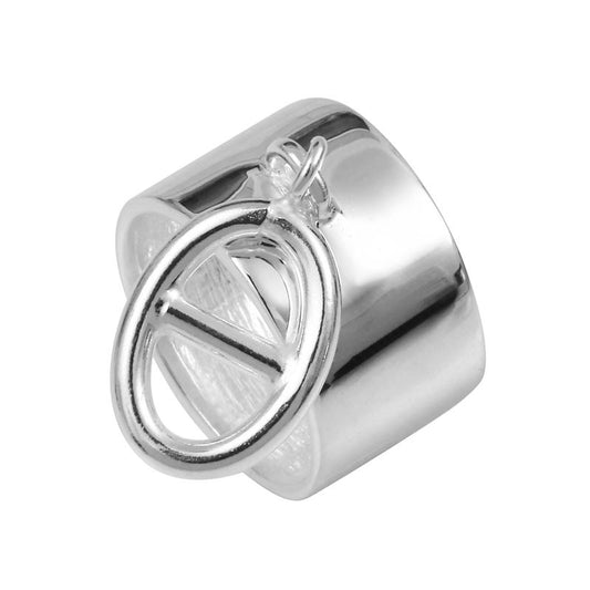  Bague Anneau Maille Marine Argent - Clio Blue