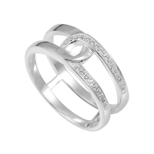  Bague Argent Toi Et Moi - Clio Blue