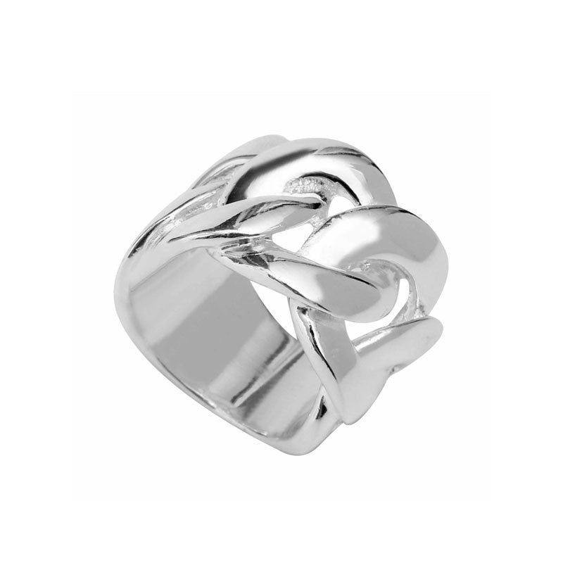  Bague Gourmette Argent - Clio Blue