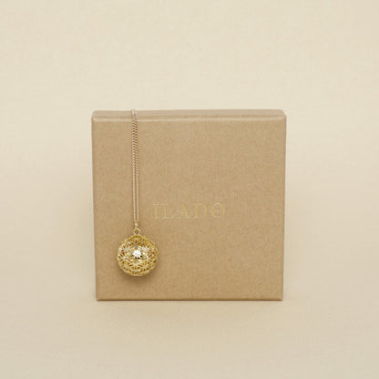  Bola De Grossesse Fleur Argent - Ilado