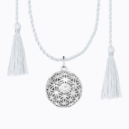  Bola De Grossesse Fleur Argent Sur Cordon - Ilado