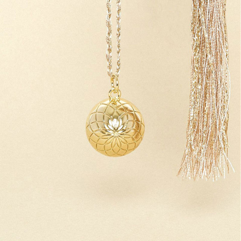  Bola De Grossesse Fleur De Lotus Plaqué Or - Ilado
