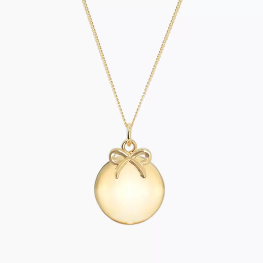  Bola De Grossesse Petit Noeud Plaqué Or Jaune - Ilado