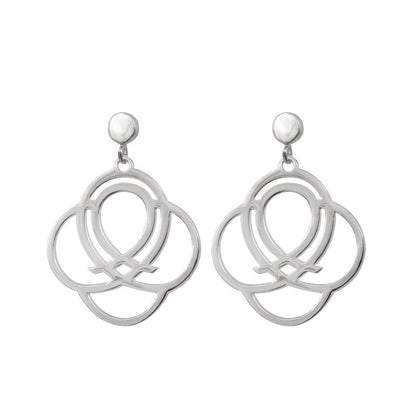  Boucles D'oreilles Arabesque Argent - Clio Blue