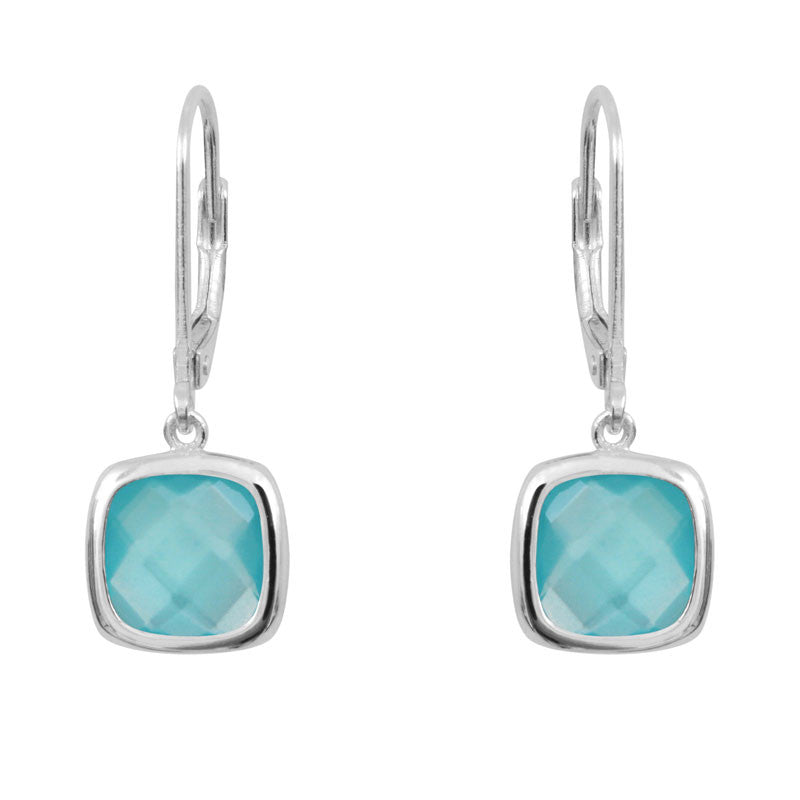  Boucles D'oreilles Sissi Bleu Pacifique - Clio Blue