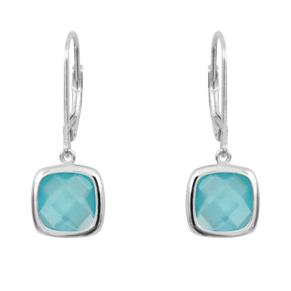  Boucles D'oreilles Sissi Bleu Pacifique - Clio Blue