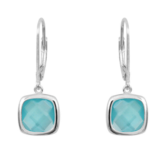  Boucles D'oreilles Sissi Bleu Pacifique - Clio Blue