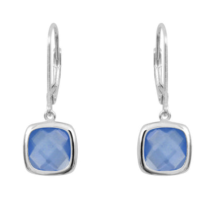  Boucles D'oreilles Sissi Bleu Saphir - Clio Blue