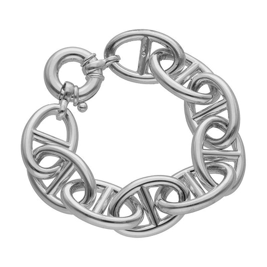  Bracelet Argent Grosse Maille Marine