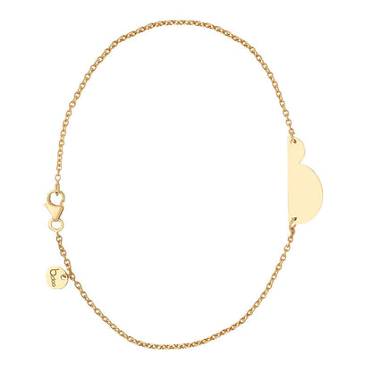  Bracelet Chaîne Femme Enceinte En Or - B.doo