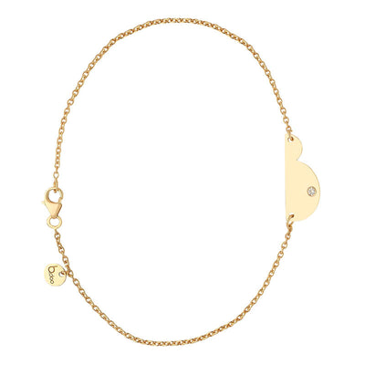  Bracelet Chaîne Femme Enceinte Or Et Diamant - B.doo