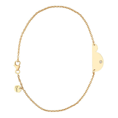  Bracelet Chaîne Femme Enceinte Or Et Diamant - B.doo