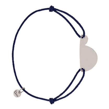  Bracelet Cordon Argent Femme Enceinte GM - B.doo