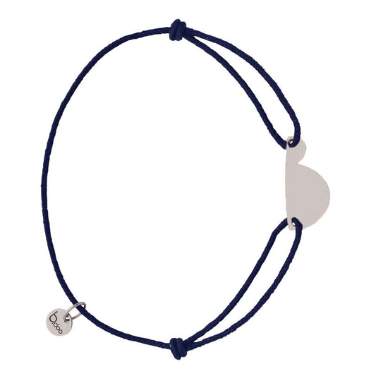  Bracelet Cordon Argent Femme Enceinte PM - B.doo