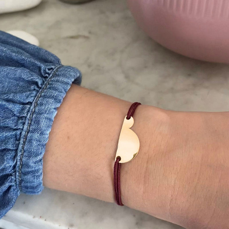  Bracelet Cordon Or Femme Enceinte GM - B.doo