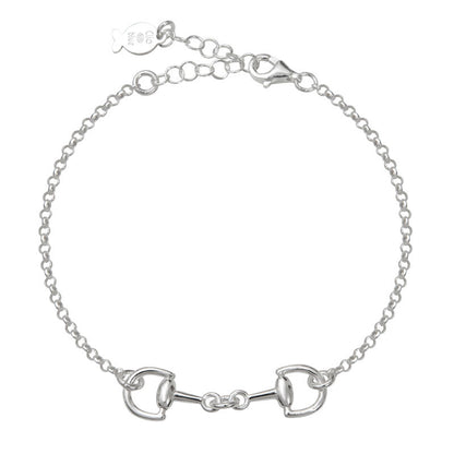  Bracelet étrier Chaîne Argent - Clio Blue