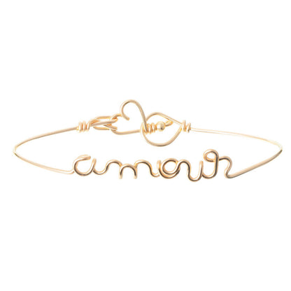  Bracelet Jonc Amour - Padam Padam