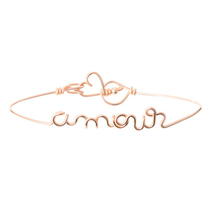  Bracelet Jonc Amour - Padam Padam
