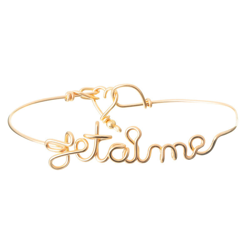  Bracelet Jonc Je T'aime - Padam Padam