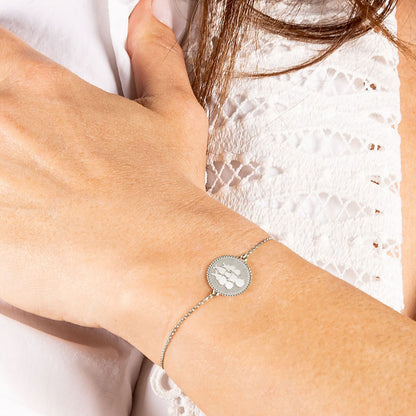  Bracelet Maman 4 Enfants Argent - Lafami