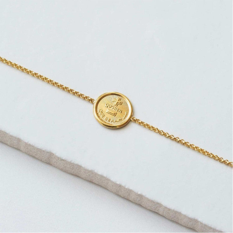  Bracelet Plus Qu'hier Moins Que Demain Sur Chaine - Augis