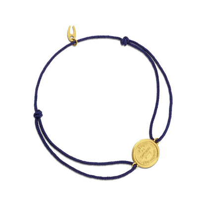  Bracelet Plus Qu'hier Moins Que Demain Sur Cordon - Augis