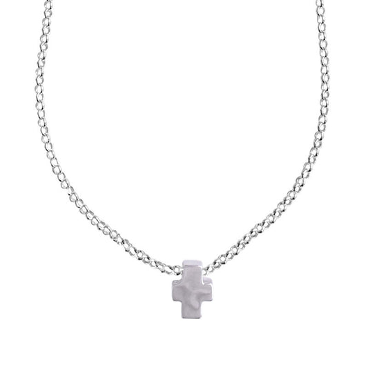  Collier Ado Croix Argent - Clio Blue