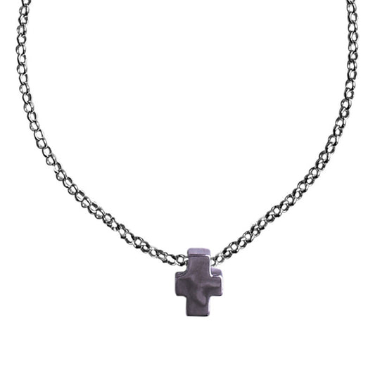  Collier Ado Croix Noir - Clio Blue