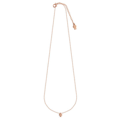  Collier Ado Croix Plaqué Or Rose - Clio Blue