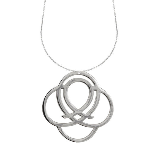  Collier Arabesque Argent Grand Modèle - Clio Blue