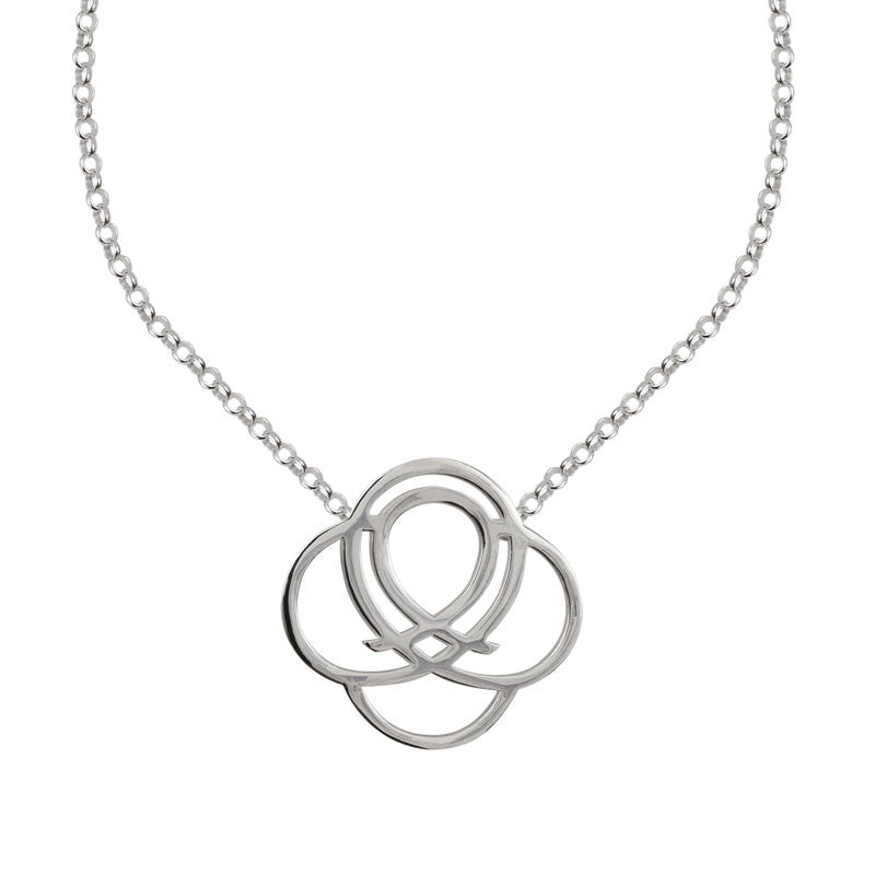  Collier Arabesque Argent Petit Modèle - Clio Blue