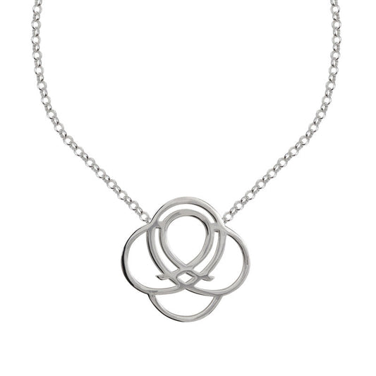  Collier Arabesque Argent Petit Modèle - Clio Blue