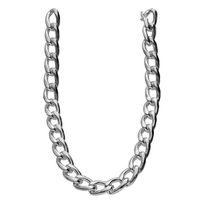  Collier Argent Maille Gourmette Plate