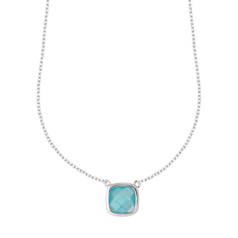 Collier Femme Sissi Bleu Pacifique - Clio Blue