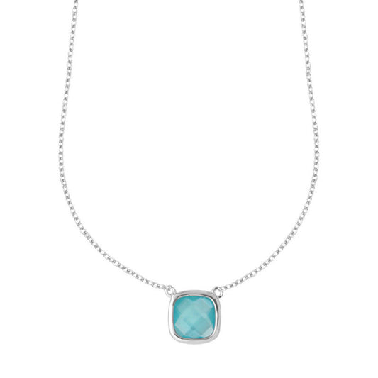  Collier Femme Sissi Bleu Pacifique - Clio Blue