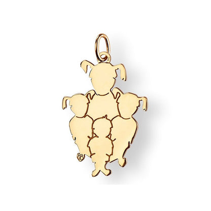  La Fa Mi : Pendentif 4 Enfants (or Jaune)
