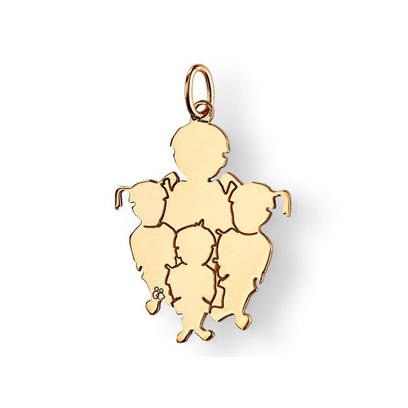  La Fa Mi : Pendentif 4 Enfants (or Jaune)