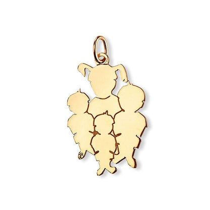  La Fa Mi : Pendentif 4 Enfants (or Jaune)