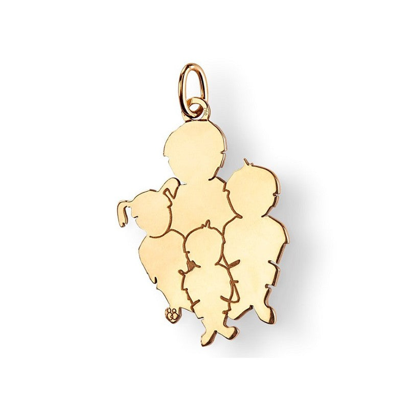  La Fa Mi : Pendentif 4 Enfants (or Jaune)