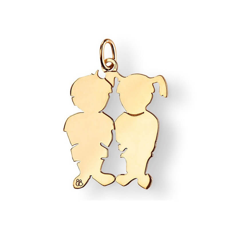  La Fa Mi : Pendentif Jumeaux (or Jaune)