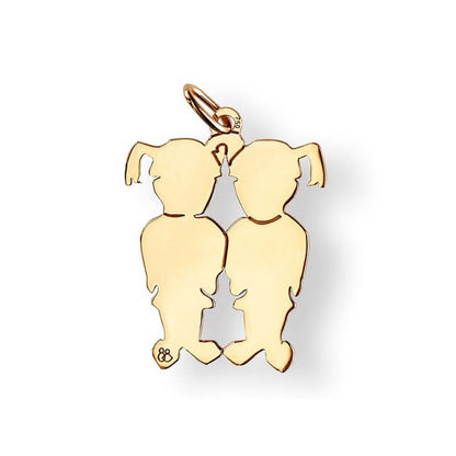  La Fa Mi : Pendentif Jumeaux (or Jaune)
