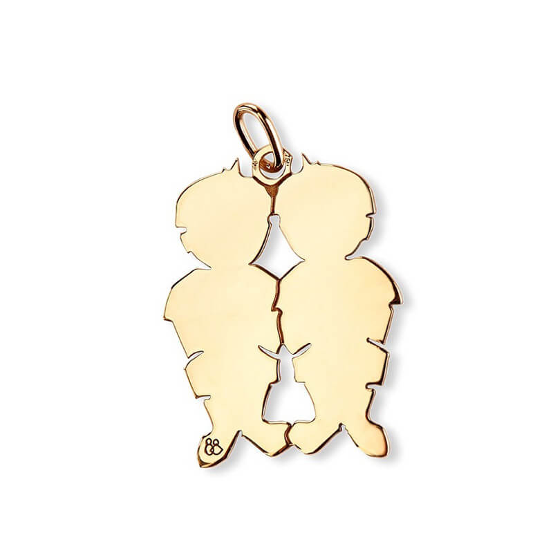  La Fa Mi : Pendentif Jumeaux (or Jaune)