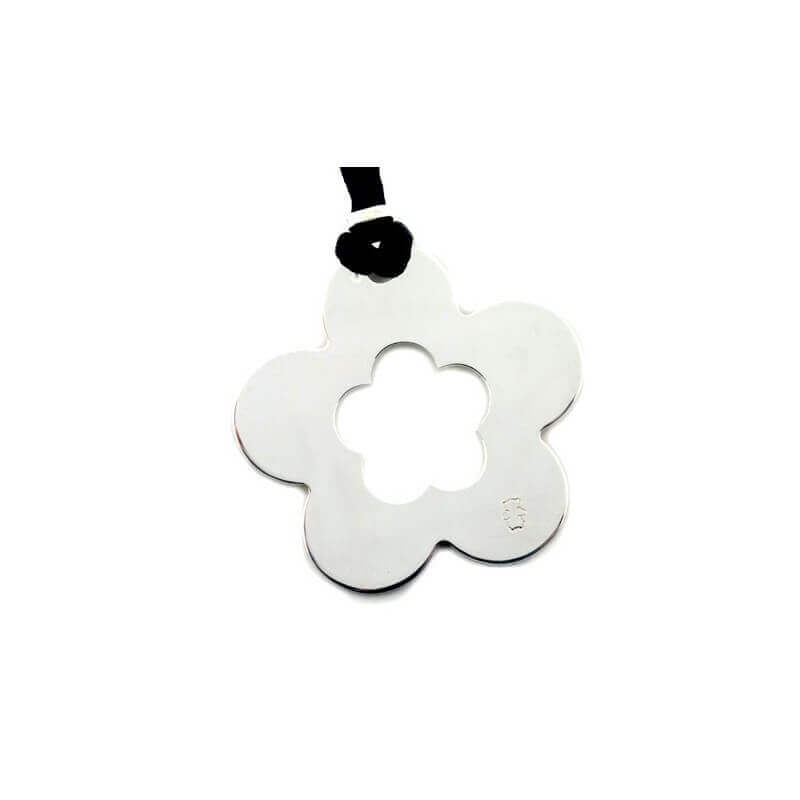  Loupidou : Grand Pendentif Fleur (argent)