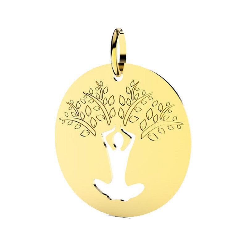  Médaille Arbre De Vie Yoga Or Jaune 18K – Lucas Lucor