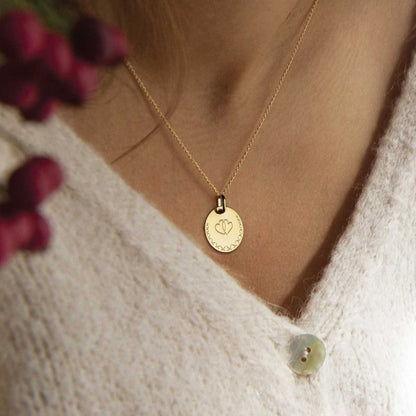  Médaille Cœurs Entrelacés - Or Jaune - Augis