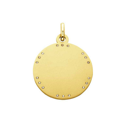  Médaille D'Amour L'Unique - Or Jaune Diamants Rubis - Augis