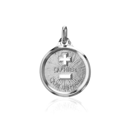  Médaille D'amour Plus Qu'hier Moins Que Demain - Or Blanc